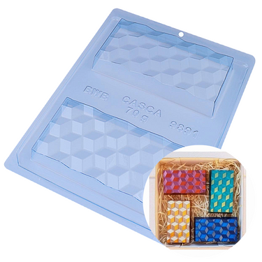 3D Bar 3-Part Chocolate Mold (BWB)
